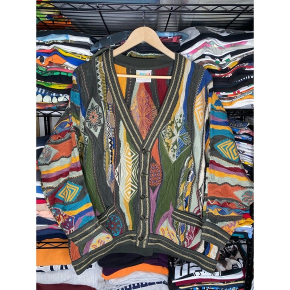 Coogi Other - Vintage 90s Coogi Made in Australia Men's Large Colorful Cardigan